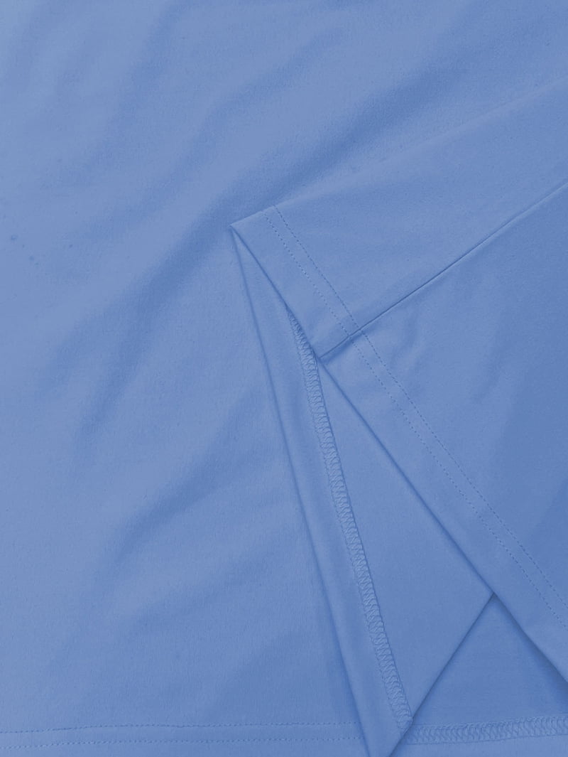 Men's Hooded Henley Shirt in Light Blue (photo 8)