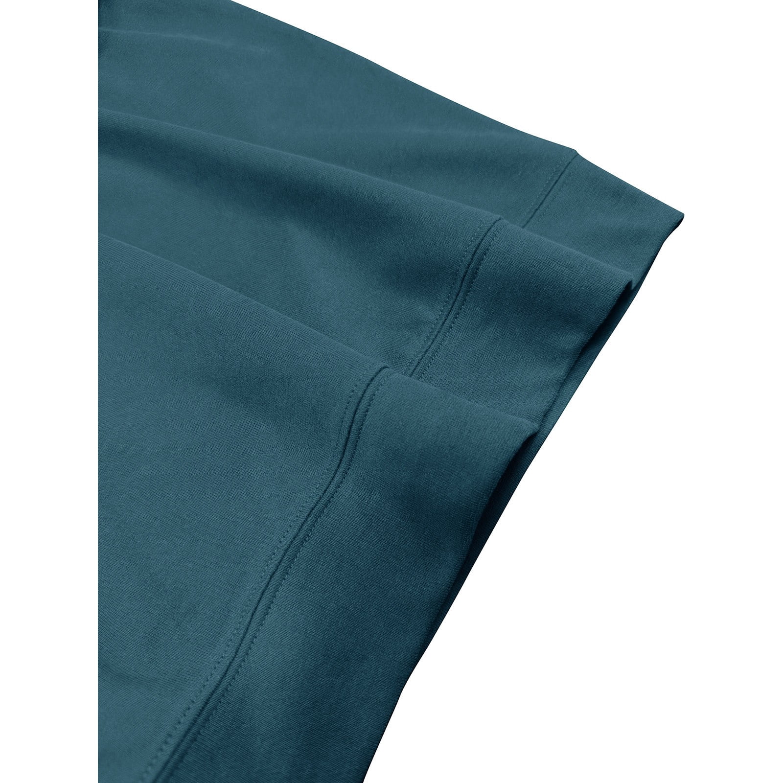 Men's Collared Quarter Zip Sweatshirt in Teal (photo 7)